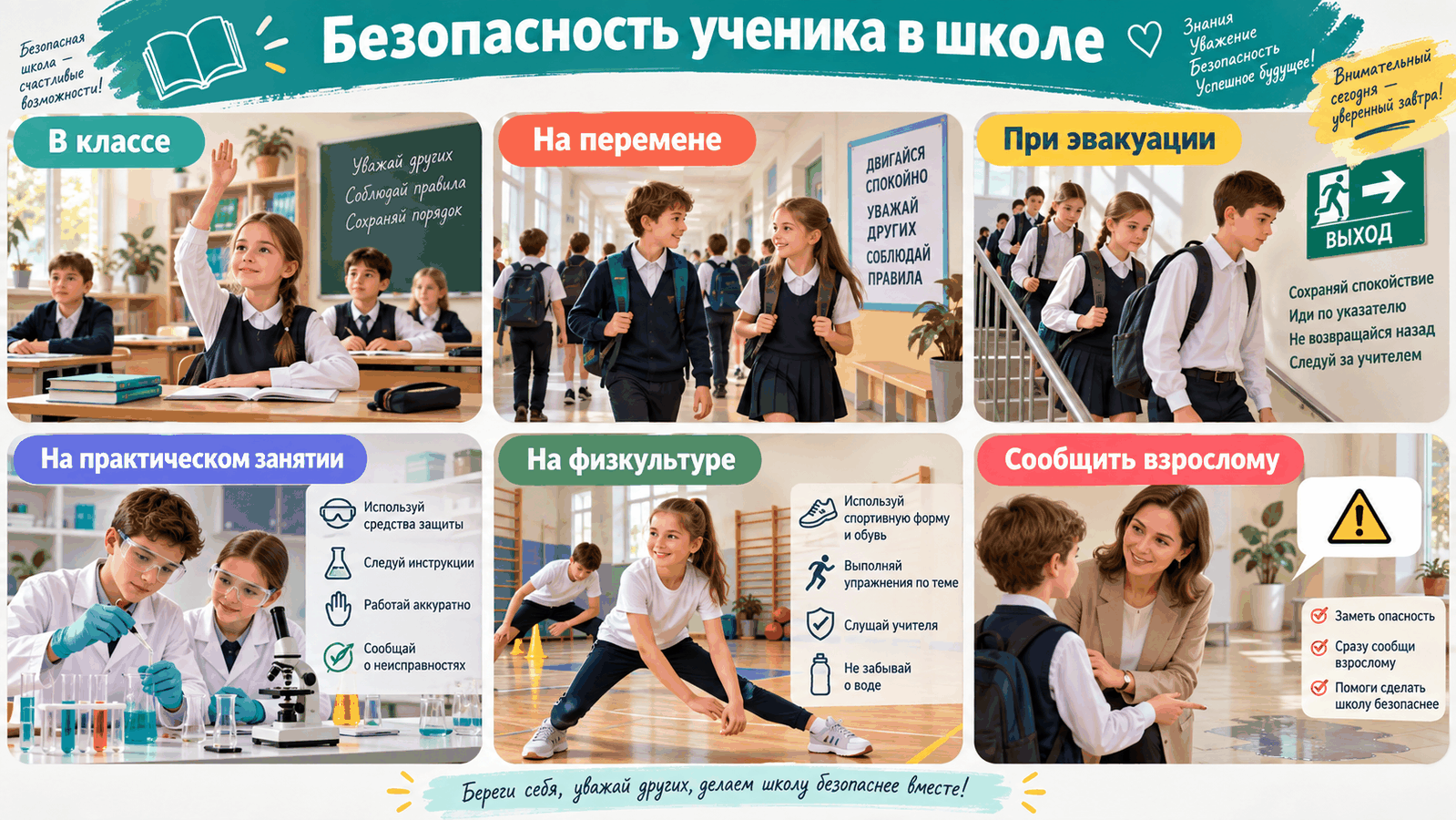 Безопасное действие ученика