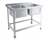 Ванна моечная цельнотянутая с бортом 1150х700х870 мм (емкость 500х500х300)