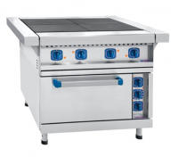 Плита электрическая (нерж. сталь+сталь окрашенная) 840(1050)x850(895)x860