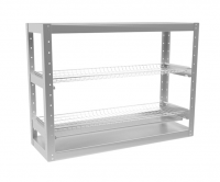 Стеллаж для стаканов 900х300х660 мм, оцинк.