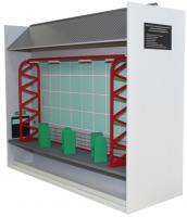 Макет промышленного здания с узлами жизнеобеспечения