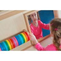 Модуль зеркальный выпуклый квадратный 400х400 мм