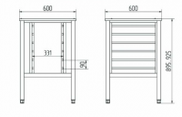 Подставка под пароконвектомат ПК-6-13